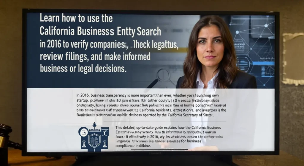 California Business Entity Search: 2026 Complete Guide